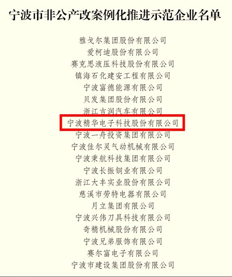 热烈祝贺我司被评为市级非公产改案例化推进示范企业(图1)